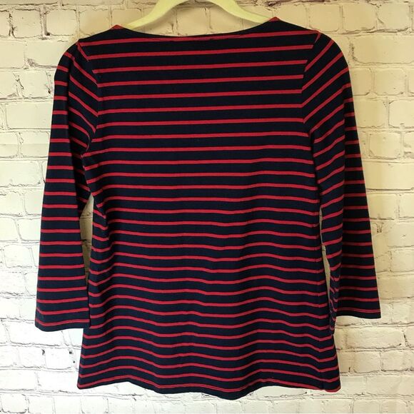 Tuckernuck Navy Blue Red Stripe Americana Breton French Style Size XS - Picture 3 of 6